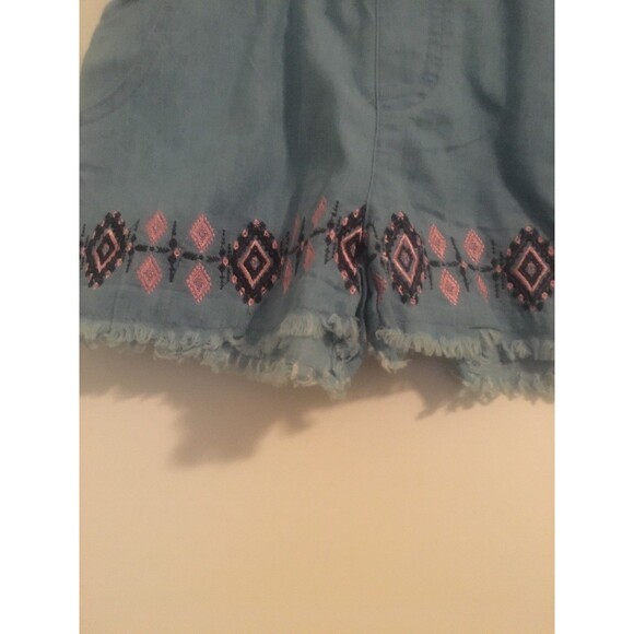 Delia's Delia*s Girl Denim Shorts Elastic Waist Lightweight Size 5/6 Blue - Picture 2 of 5